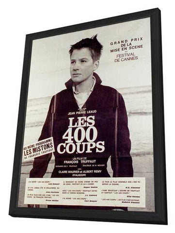 400 Blows 11 x 17 Poster - Foreign - Style C - in Deluxe Wood Frame