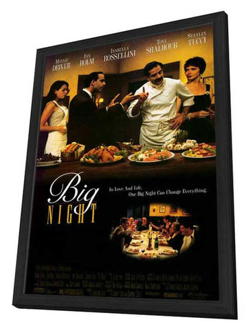 Big Night 11 x 17 Movie Poster - Style A - in Deluxe Aluminum Frame