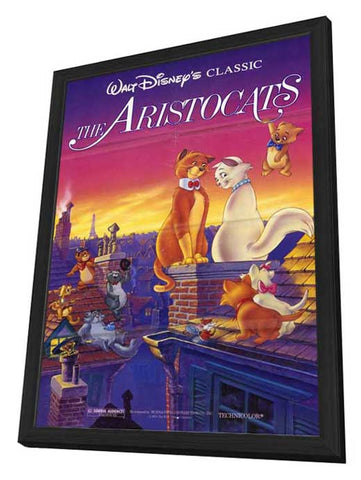 Aristocats 11 x 17 Movie Poster - Style A - in Deluxe Aluminum Frame