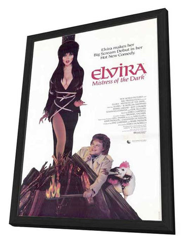 Elvira, Mistress of the Dark 11 x 17 Movie Poster - Style A - in Deluxe Aluminum Frame