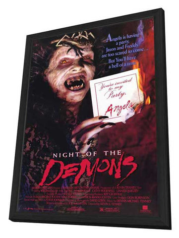 Night of the Demons 11 x 17 Movie Poster - Style A - in Deluxe Aluminum Frame