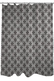 Hisa 2 Geometric - Gray White Shower Curtain by OBC 71 X 74
