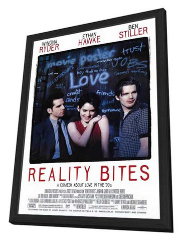 Reality Bites 11 x 17 Movie Poster - Style A - in Deluxe Wood Frame