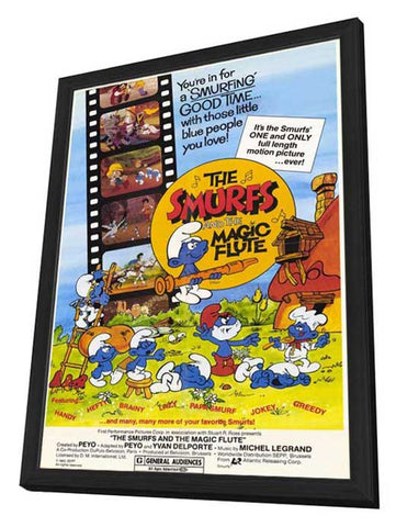 The Smurfs and the Magic Flute 11 x 17 Movie Poster - Style A - in Deluxe Aluminum Frame