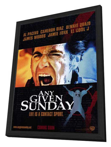 Any Given Sunday 11 x 17 Movie Poster - Style B - in Deluxe Aluminum Frame