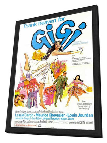 Gigi 11 x 17 Movie Poster - Style B - in Deluxe Aluminum Frame