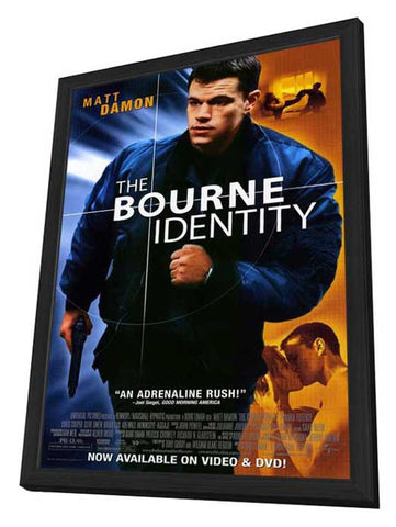 The Bourne Identity 11 x 17 Movie Poster - Style B - in Deluxe Aluminum Frame