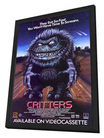 Critters 11 x 17 Movie Poster - Style C - in Deluxe Aluminum Frame