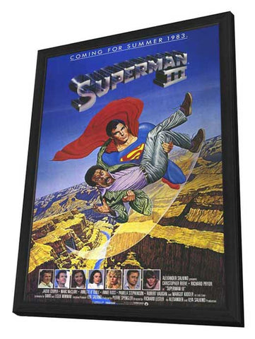 Superman 3 11 x 17 Movie Poster - Style B - in Deluxe Aluminum Frame