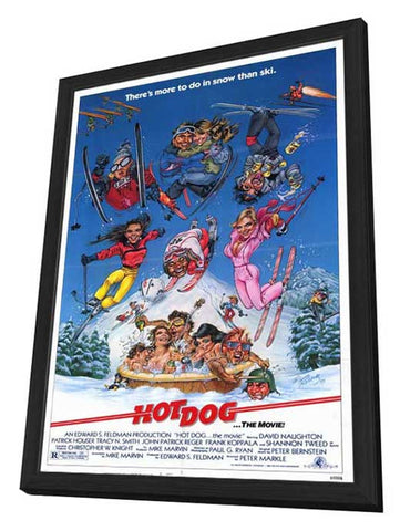 Hot Dog the Movie 11 x 17 Movie Poster - Style A - in Deluxe Aluminum Frame