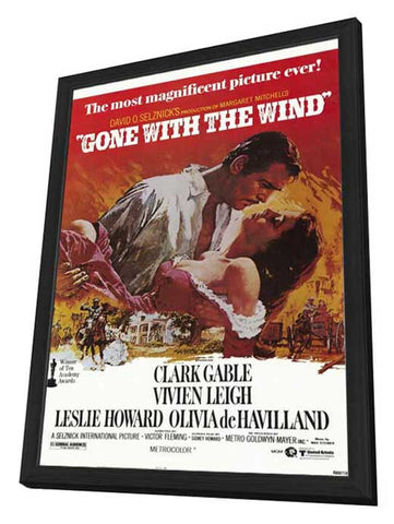 Gone With The Wind 11 x 17 Movie Poster - Style A - in Deluxe Aluminum Frame