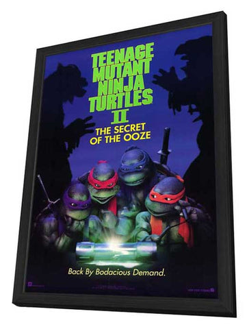 Teenage Mutant Ninja Turtles 2: The Secret of the Ooze 11 x 17 Movie Poster - Style A - in Deluxe Aluminum Frame