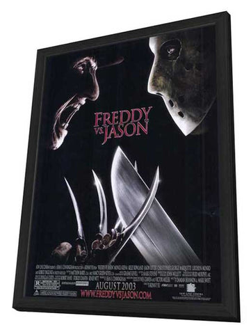 Freddy Vs. Jason 11 x 17 Movie Poster - Style B - in Deluxe Aluminum Frame