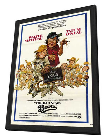 The Bad News Bears 11 x 17 Movie Poster - Style A - in Deluxe Aluminum Frame