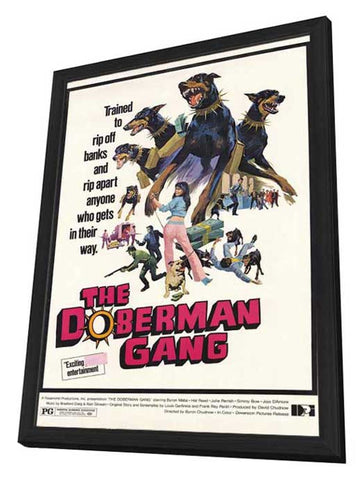The Doberman Gang 11 x 17 Movie Poster - Style A - in Deluxe Aluminum Frame