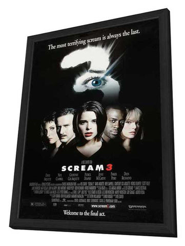 Scream 3 11 x 17 Movie Poster - Style A - in Deluxe Aluminum Frame