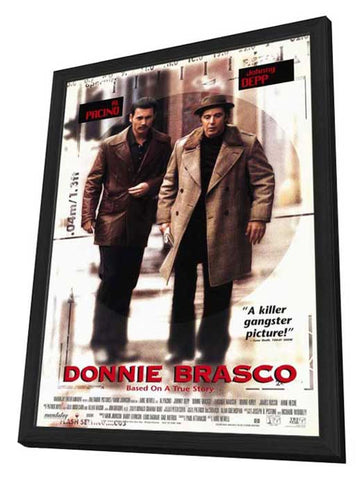 Donnie Brasco   11 x 17 Movie Poster - Style B - in Deluxe Aluminum Frame