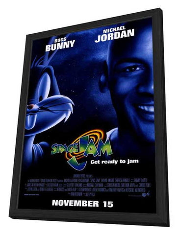 Space Jam 11 x 17 Movie Poster - Style B - in Deluxe Aluminum Frame