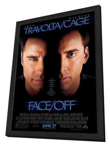 Face Off 11 x 17 Movie Poster - Style A - in Deluxe Aluminum Frame