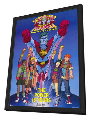 Captain Planet and the Planeteers 11 x 17 Movie Poster - Style A - in Deluxe Aluminum Frame