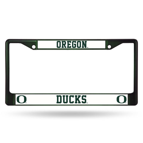 Rico Industries NCAA Oregon Ducks Team Colored Chrome License Plate Frame, Dark Green