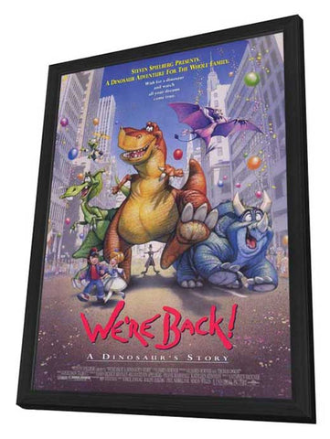 We're Back: A Dinosaur's Story 11 x 17 Movie Poster - Style A - in Deluxe Aluminum Frame