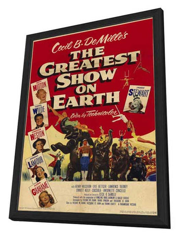 The Greatest Show on Earth 11 x 17 Movie Poster - Style B - in Deluxe Aluminum Frame