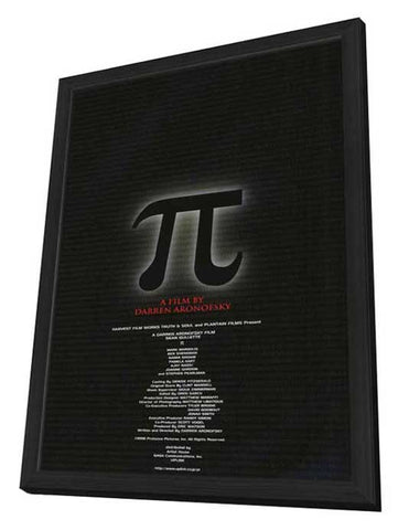 Pi 11 x 17 Movie Poster - Japanese Style A - in Deluxe Wood Frame