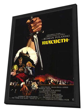 Macbeth 11 x 17 Movie Poster - French Style A - in Deluxe Aluminum Frame