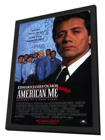 American Me 11 x 17 Movie Poster - Style B - in Deluxe Aluminum Frame