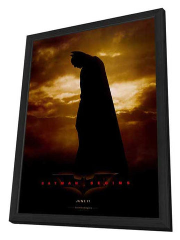 Batman Begins 11 x 17 Movie Poster - Style A - in Deluxe Aluminum Frame