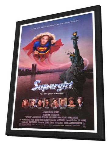 Supergirl 11 x 17 Movie Poster - Style A - in Deluxe Aluminum Frame