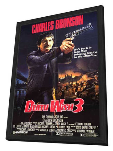 Death Wish 3 11 x 17 Movie Poster - Style A - in Deluxe Aluminum Frame