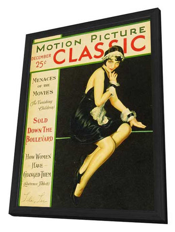 Lila Lee 11 x 17 Motion Picture Classic Magazine Cover 1920's Style A - in Deluxe Aluminum Frame