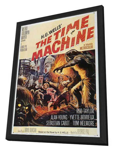 The Time Machine 11 x 17 Movie Poster - Style A - in Deluxe Aluminum Frame