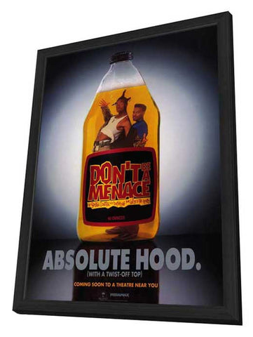 Don't Be a Menace to South Central While Drinking Your Juice in the Hood 11 x 17 Movie Poster - Style C - in Deluxe Aluminum Frame