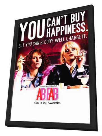 Absolutely Fabulous 11 x 17 TV Poster - Style A - in Deluxe Aluminum Frame