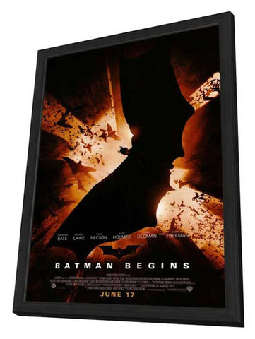 Batman Begins 11 x 17 Movie Poster - Style C - in Deluxe Aluminum Frame
