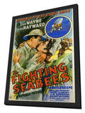 The Fighting Seabees 11 x 17 Movie Poster - Style A - in Deluxe Aluminum Frame