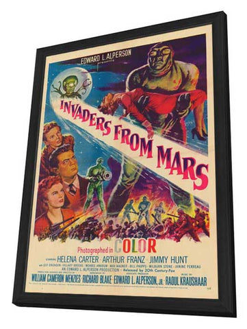 Invaders From Mars 11 x 17 Movie Poster - Style A - in Deluxe Aluminum Frame