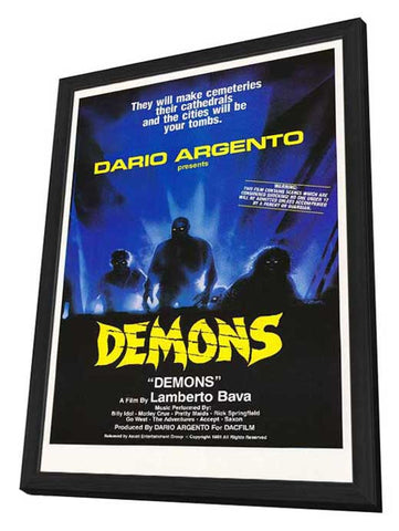 Demons 11 x 17 Movie Poster - Style A - in Deluxe Aluminum Frame