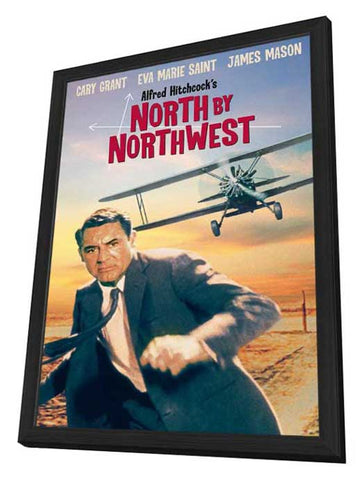 North By Northwest 11 x 17 Movie Poster - Style D - in Deluxe Aluminum Frame