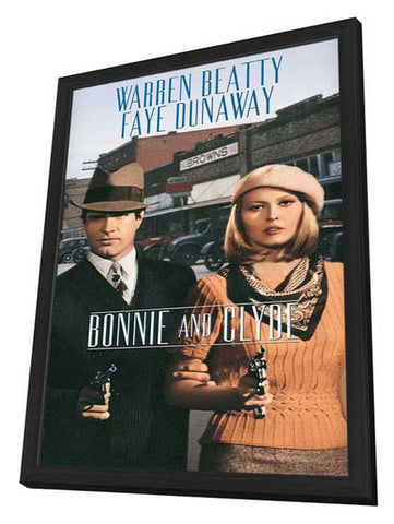 Bonnie and Clyde 11 x 17 Movie Poster - Style E - in Deluxe Aluminum Frame