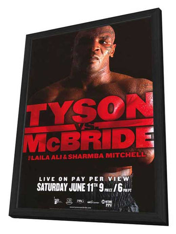 Mike Tyson vs Kevin McBride 11 x 17 Boxing Promo Poster - Style A - in Deluxe Wood Frame