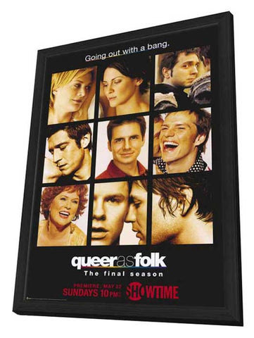 Queer As Folk 11 x 17 TV Poster - Style D - in Deluxe Aluminum Frame