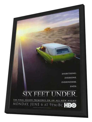 Six Feet Under 11 x 17 TV Poster - Style G - in Deluxe Aluminum Frame
