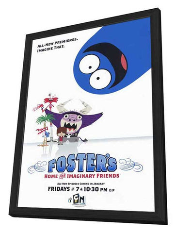 Foster's Home for Imaginary Friends 11 x 17 TV Poster - Style B - in Deluxe Aluminum Frame