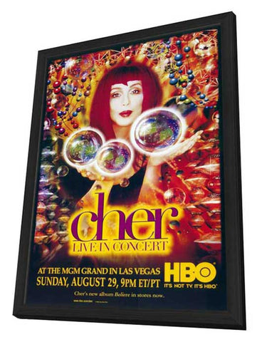 Cher: Live in Concert 11 x 17 TV Poster - Style A - in Deluxe Aluminum Frame