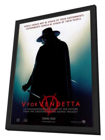 V for Vendetta 11 x 17 Movie Poster - Style A - in Deluxe Aluminum Frame