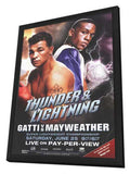 Arturo Gatti vs. Floyd Mayweather 11 x 17 Boxing Promo Poster - Style A - in Deluxe Aluminum Frame